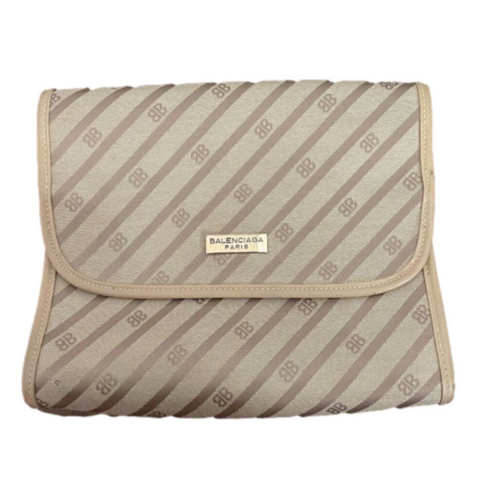 Vintage Balenciaga Paris Monogram Clutch 🇫🇷